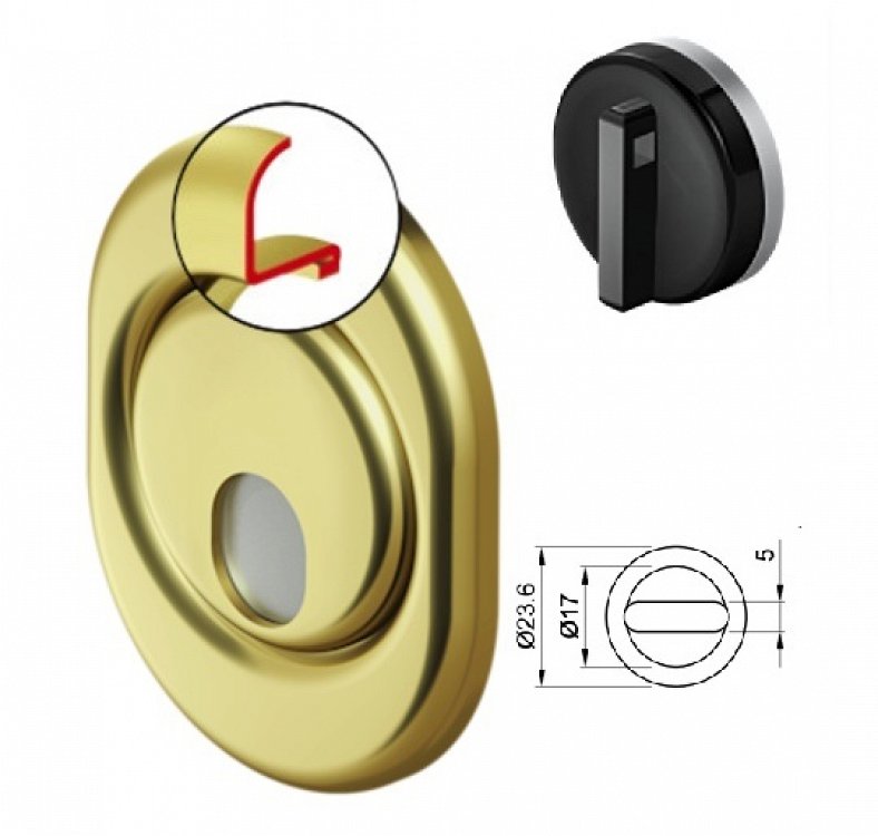 Defender για θωρακισμένες πόρτες μαγνητικό DISEC MRM29-25D1