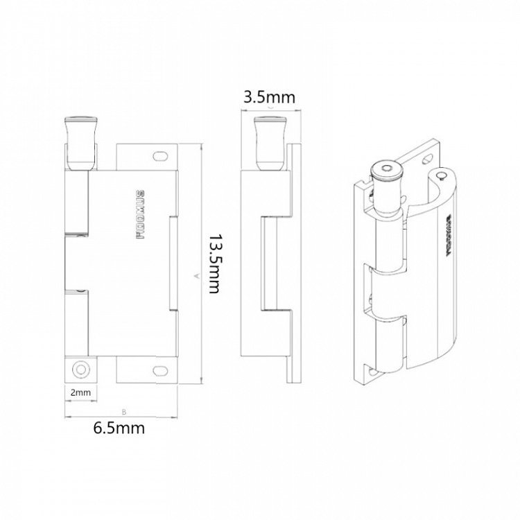 Σύρτης Πρόσθετης Ασφάλειας Domus WK+ 6470Z για Πόρτες και Παράθυρα