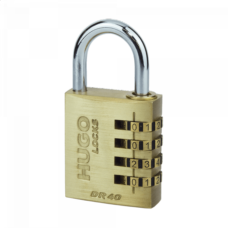 HUGO DR Λουκέτα ορειχάλκινα με συνδυασμό