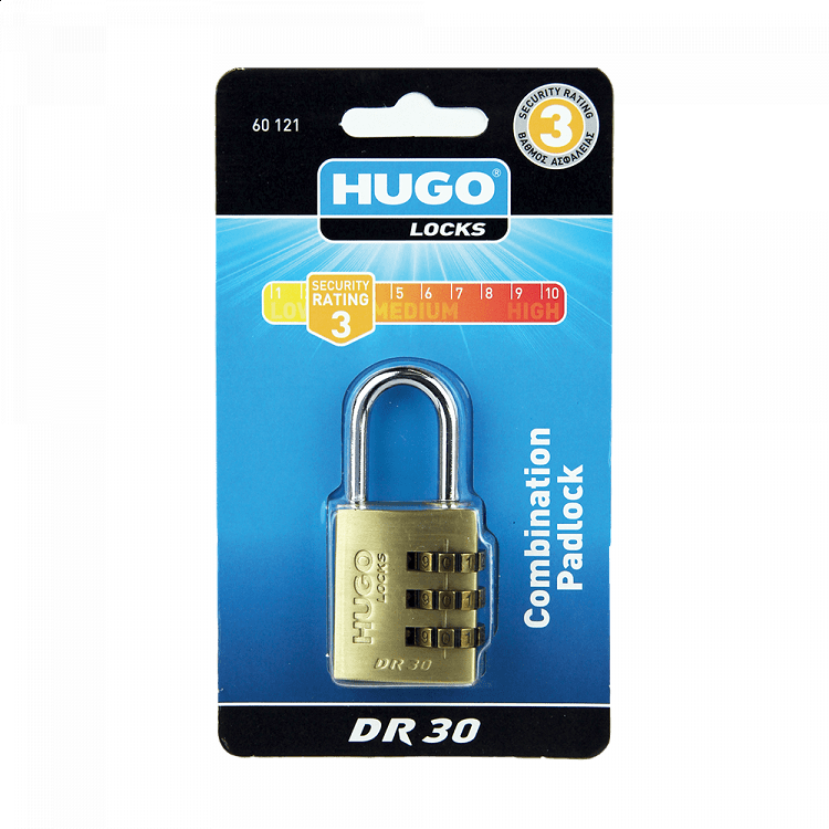 HUGO DR Λουκέτα ορειχάλκινα με συνδυασμό