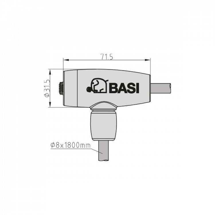 Κλειδαριά Ποδηλάτου BASI ZR 302 Με Κλειδιά 8×1800 mm