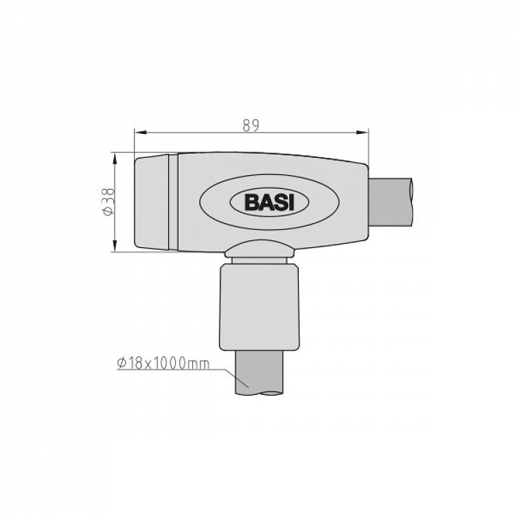 Κλειδαριά Συρματόσχοινου BASI ZR 306 Με Κλειδιά 18×1000 mm