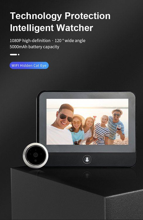 Mατάκι Πόρτας με Κάμερα Wifi EOS WPD-200