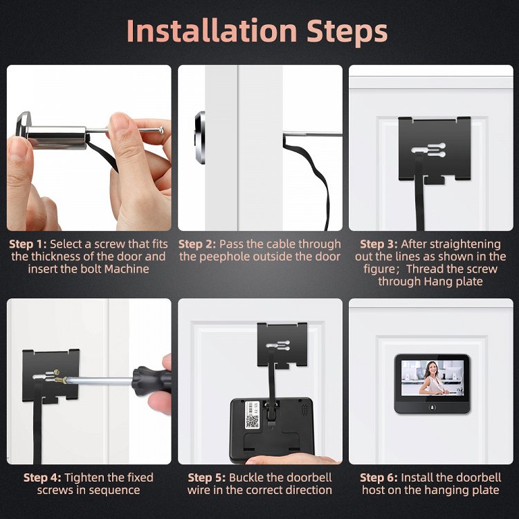 Mατάκι Πόρτας με Κάμερα Wifi EOS WPD-200