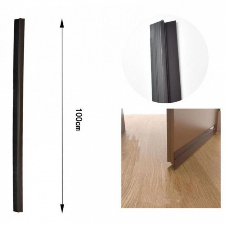 Αεροστόπ Πόρτας Εύκαμπτη Αυτοκόλλητη Ταινία Σιλικόνης Καφέ