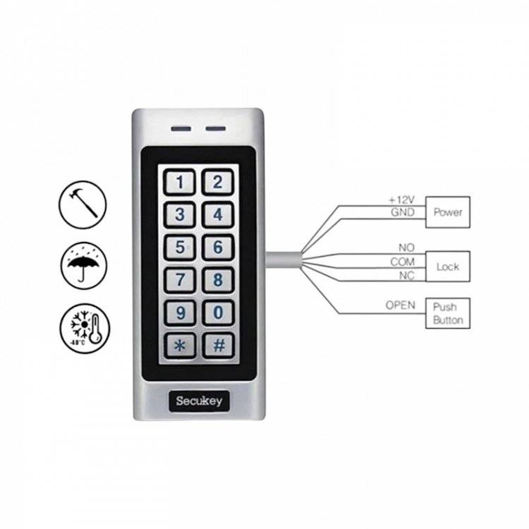 Αυτόνομο πληκτρολόγιο Secukey K4-EM
