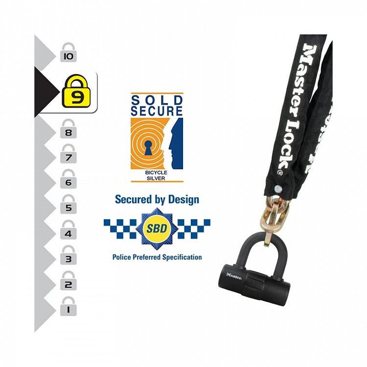 Αλυσίδα Μηχανής Master Lock με mini U-bar 90cm