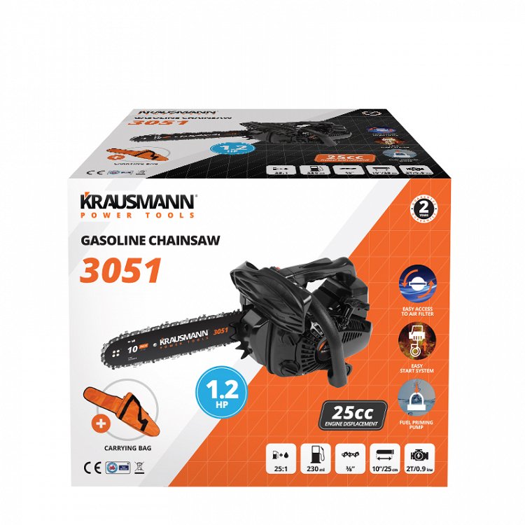 Αλυσοπρίονο Βενζίνης 25cc Krausmann (3051)