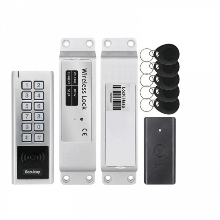 Ασύρματο SET ηλεκτροπύρου Secukey WS2 για κλείδωμα εισόδων