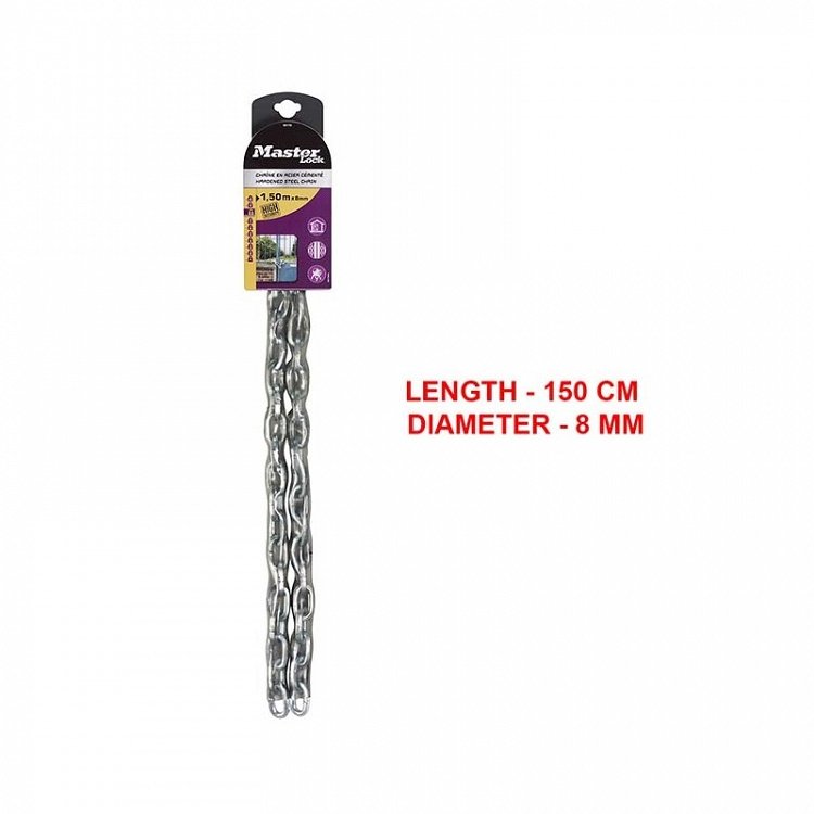 Ατσάλινη Αλυσίδα Master Lock Με Κάλυμμα Βινυλίου