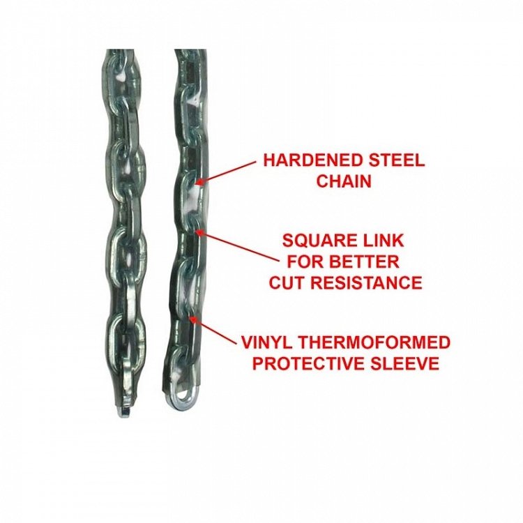 Ατσάλινη Αλυσίδα Master Lock Με Κάλυμμα Βινυλίου