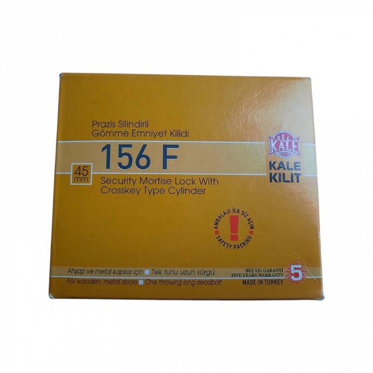 Χωνευτή Κλειδαριά Ασφαλείας Kale 156F με κλειδί τύπου Cross Key, για Μεταλλικές και Ξύλινες πόρτες