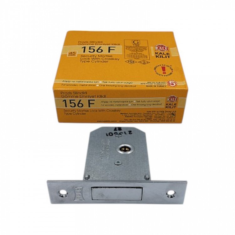 Χωνευτή Κλειδαριά Ασφαλείας Kale 156F με κλειδί τύπου Cross Key, για Μεταλλικές και Ξύλινες πόρτες