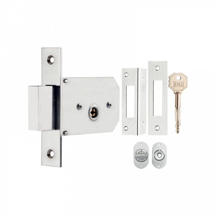 Χωνευτή Κλειδαριά Ασφαλείας Kale 156F με κλειδί τύπου Cross Key, για Μεταλλικές και Ξύλινες πόρτες