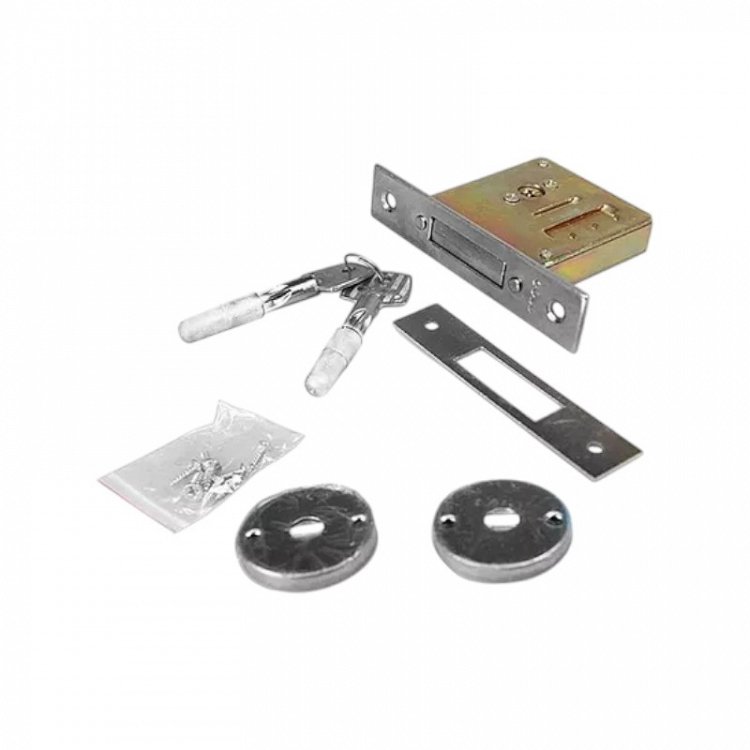 Χωνευτή Κλειδαριά Gold με κλειδί Σταυρού, για Ξύλινες πόρτες