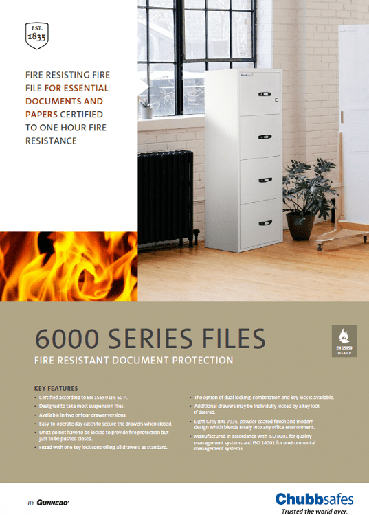 Αρχειοθήκη Fire File 6000 Series Chubbsafes
