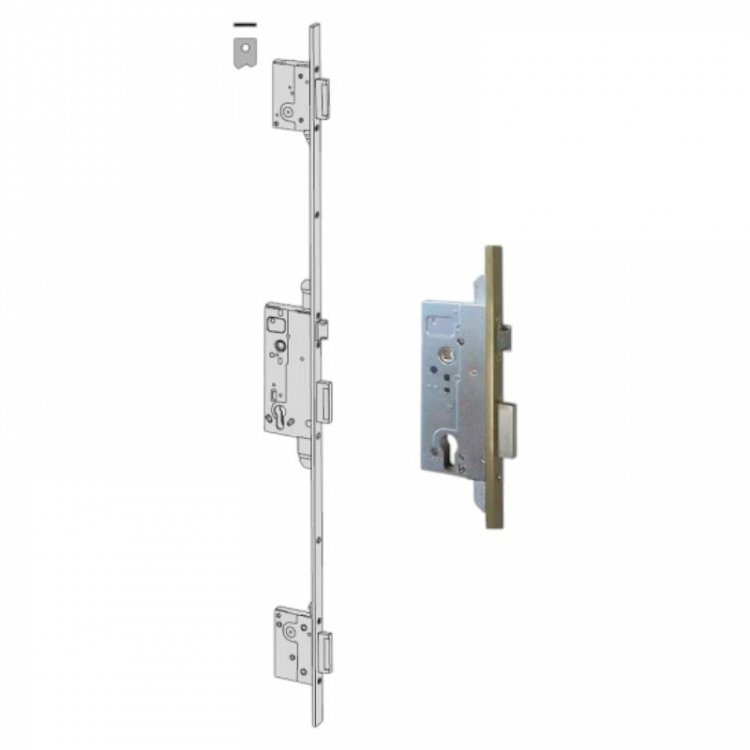Cisa 53003-45 Κλειδαριά 3ων Σημείων Κυλίνδρου με Υποδοχή για Defender