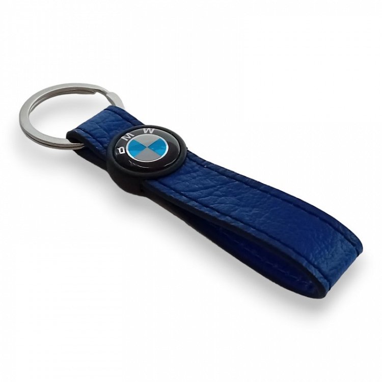 Δερμάτινο Μπρελόκ BMW με Σμάλτο | Μπλε