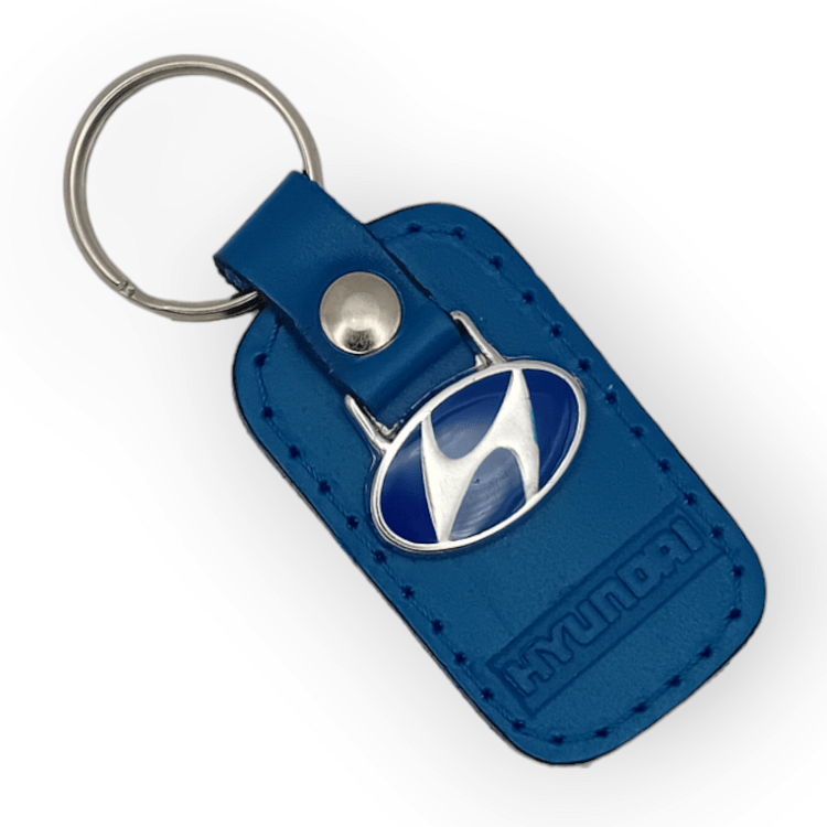 Δερμάτινο μπρελόκ Hyundai Μπλέ