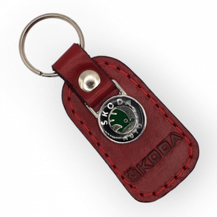Δερμάτινο μπρελόκ skoda