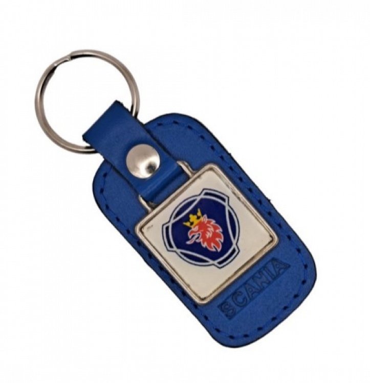 Δερμάτινο μπρελόκ Scania Μπλέ