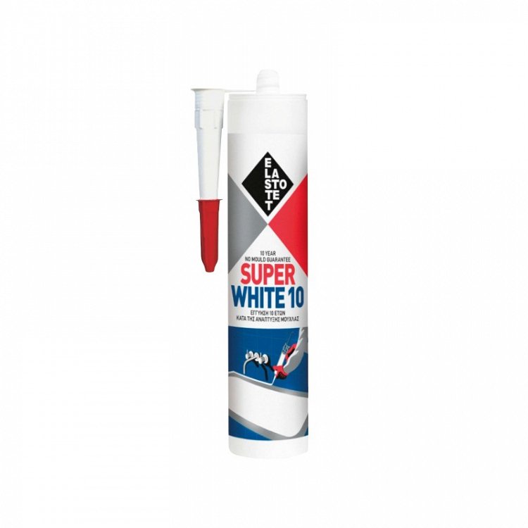 Elastotet Σιλικόνη Superwhite 10 λευκή 280ml