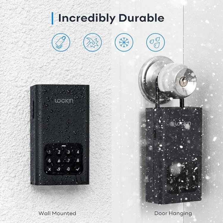 Έξυπνη Κλειδοθήκη Lockin Lockbox L1 με Πληκτρολόγιο, Αδιάβροχη με Bluetooth