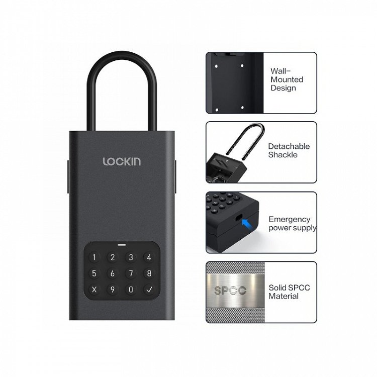 Έξυπνη Κλειδοθήκη Lockin Lockbox L1 με Πληκτρολόγιο, Αδιάβροχη με Bluetooth