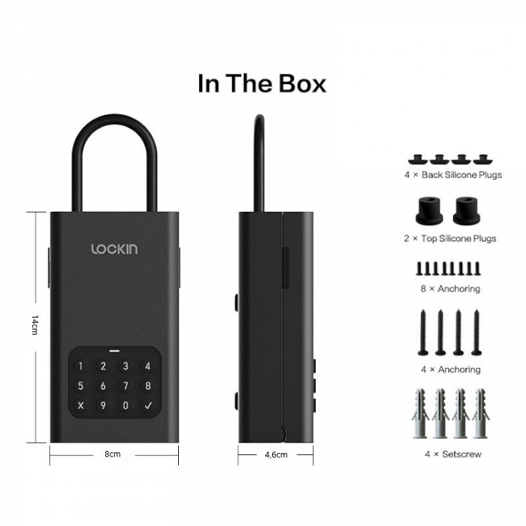 Έξυπνη Κλειδοθήκη Lockin Lockbox L1 με Πληκτρολόγιο, Αδιάβροχη με Bluetooth