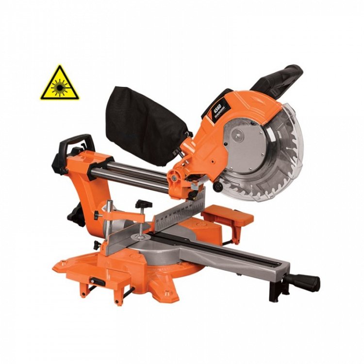 Φαλτσοπρίονο Συρόμενο Radial Με Λέιζερ 2000W Krausmann (6560)