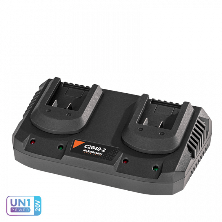 Φορτιστής Μπαταρίας Διπλός Li-Ion 4.0Ah 20V (C2040-2)