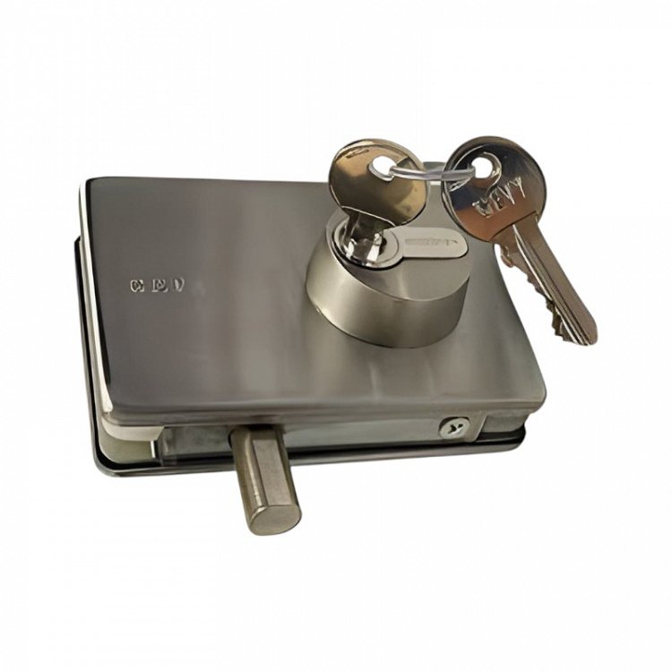 Gevy Κλειδαριά Τζαμόπορτας (Δαπέδου) με Κύλινδρο Ασφαλείας