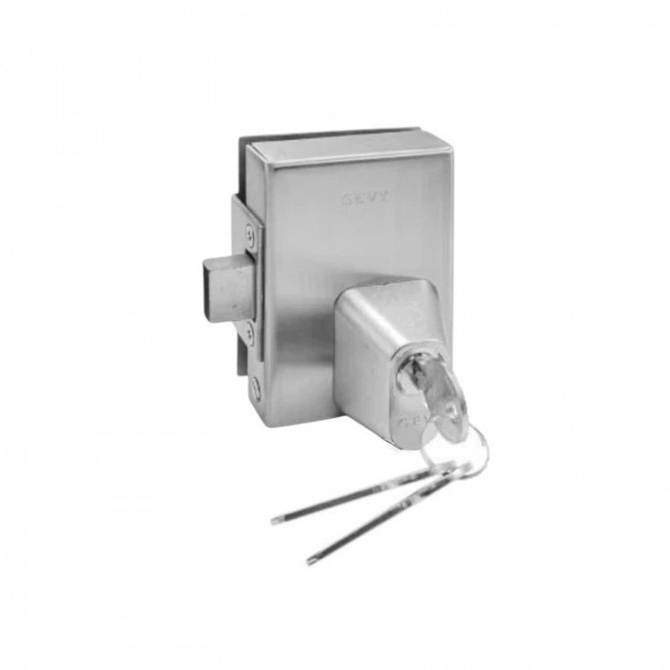 Gevy πρόσθετη κλειδαριά γυάλινης πόρτας με Defender και απλό κύλινδρο