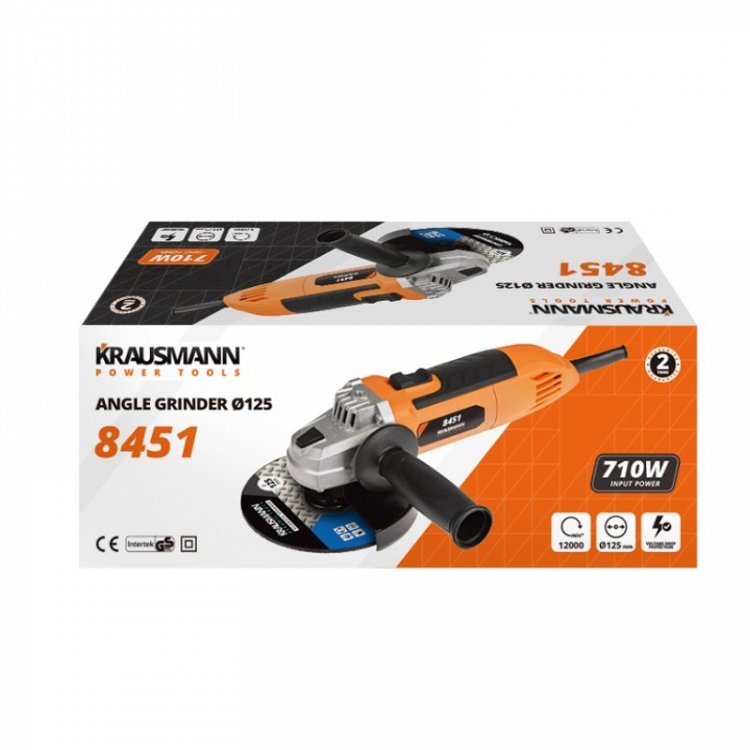 Γωνιακός Τροχός Ø125mm 710W Krausmann (8451)