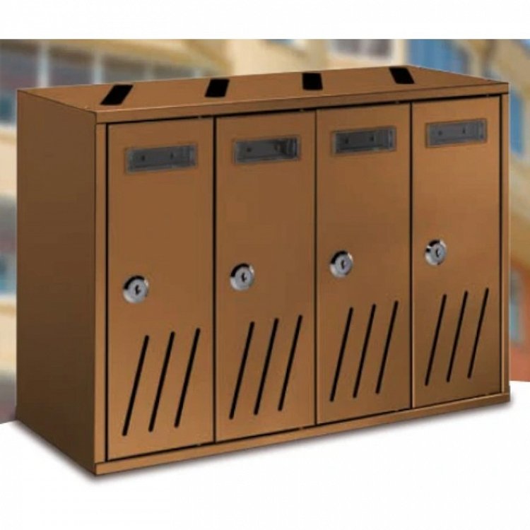 Γραμματοκιβώτια Πολυκατοικίας ALLORO 4 Εσωτερικού Χώρου, Μεταλλικό