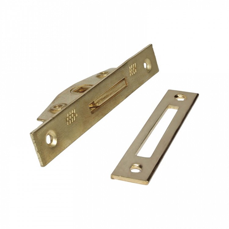 Γρυλάκι Παραθύρου Σιδερένιο Χωνευτό Σε Χρυσό Ματ Με Αντίκρισμα.