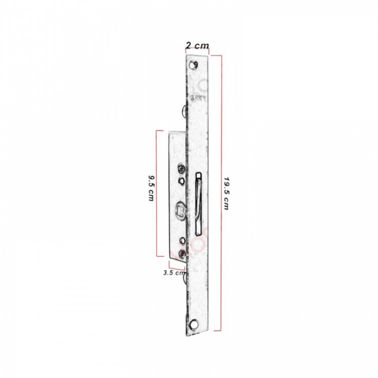 Γρύλλος Παραθύρου Gevy Σιδερένιος Χωνευτός με Αντίκρισμα