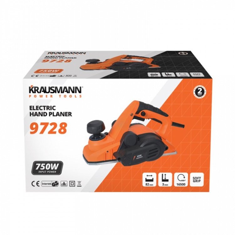 Ηλεκτρική Πλάνη Χειρός 750W Krausmann (9728)