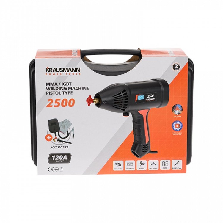 Ηλεκτροσυγκόλληση Τύπου Πιστόλι MMA/IGBT 120A (2500)