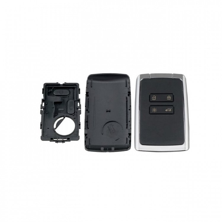 Κέλυφος για νέα κάρτα Renault με λάμα VA2 και 4 κουμπιά άσπρο