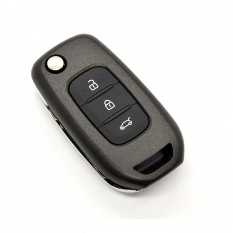 Τηλεχειριστήριο τύπου Renault (PCF7961M HITAG AES CHIP) με λάμα VA2 και 3 κουμπιά