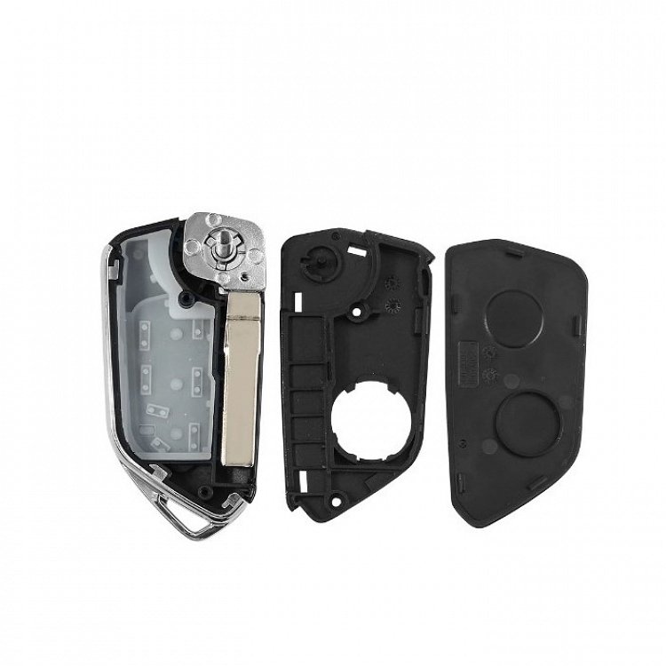 Κέλυφος Volkswagen/Skoda με Λάμα HU66 και 3 Κουμπιά Αναδιπλούμενο