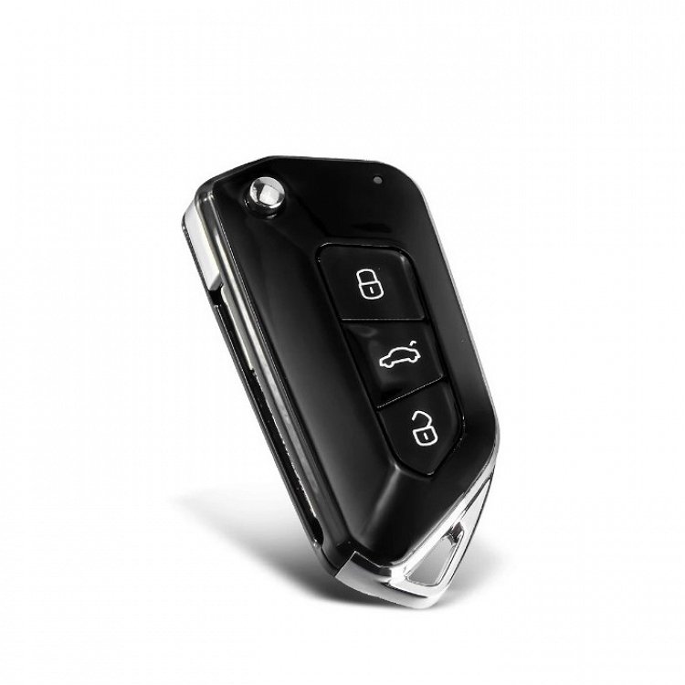 Κέλυφος Volkswagen/Skoda με Λάμα HU66 και 3 Κουμπιά Αναδιπλούμενο