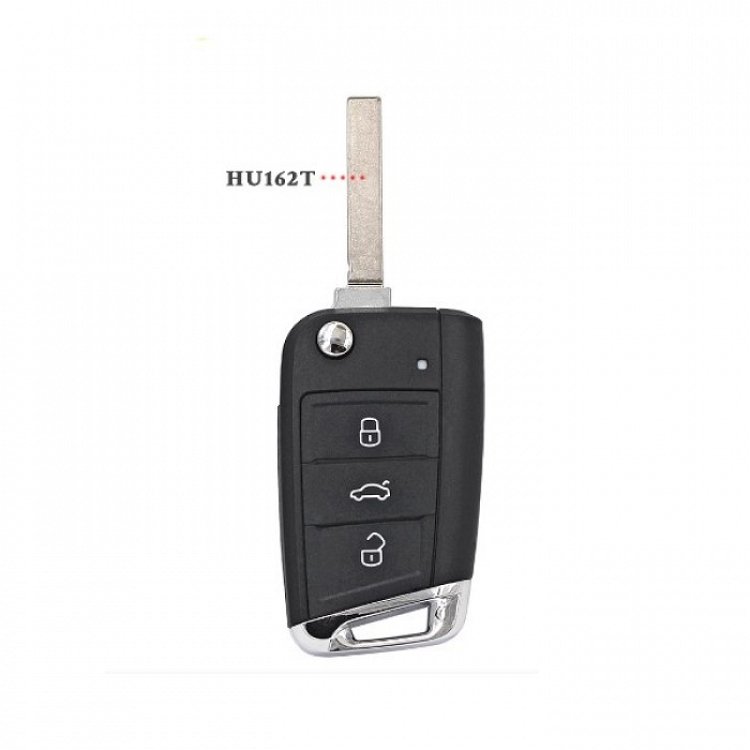 Κέλυφος αναδιπλούμενου τηλεχειριστηρίου με HU162 λάμα και 3 κουμπιά τύπου αυτοκινήτου Group Vag