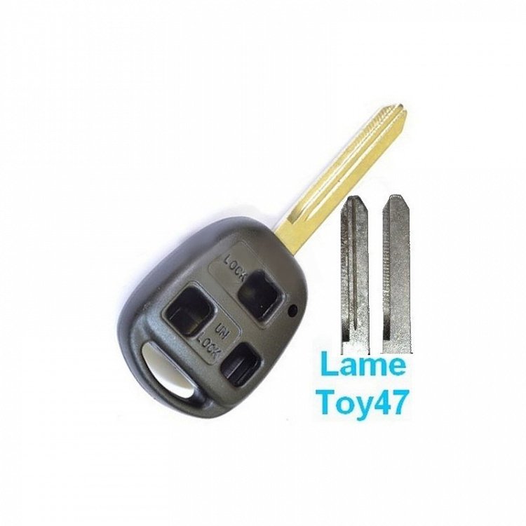 Κέλυφος κλειδιού με 3 κουμπιά και λάμα TOY47