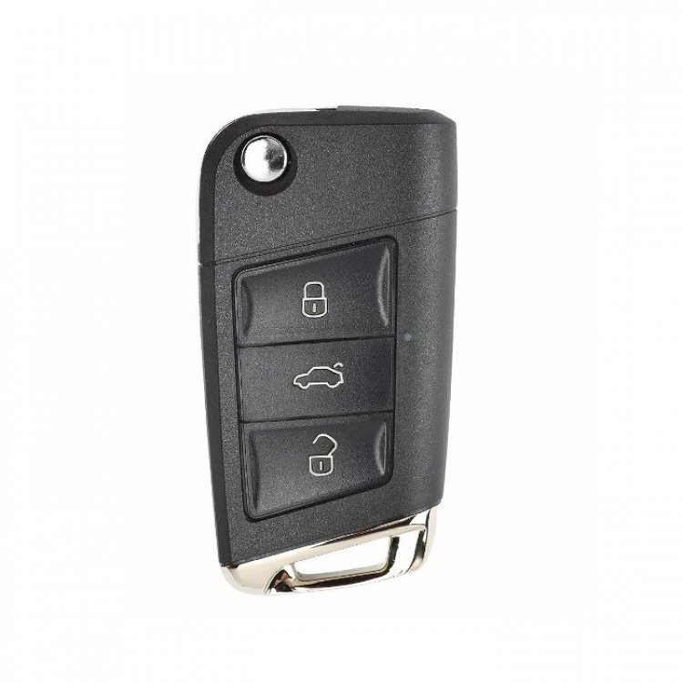 Κέλυφος μετατροπής αναδιπλούμενου τηλεχειριστηρίου με λάμα HU66 και 3 κουμπιά τύπου αυτοκινήτου Group Vag