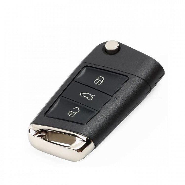 Κέλυφος μετατροπής αναδιπλούμενου τηλεχειριστηρίου με λάμα HU66 και 3 κουμπιά τύπου αυτοκινήτου Group Vag