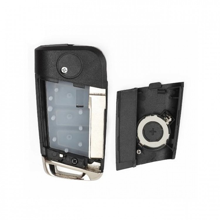 Κέλυφος μετατροπής αναδιπλούμενου τηλεχειριστηρίου με λάμα HU66 και 3 κουμπιά τύπου αυτοκινήτου Group Vag