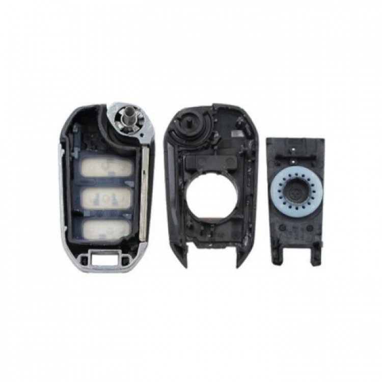 Κέλυφος Peugeot-Citroen με Λάμα HU83 και 3 Κουμπιά Αναδιπλούμενο