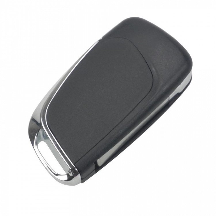 Κέλυφος Peugeot με Λάμα HU83 και 2 Κουμπιά Αναδιπλούμενο με νικέλ φινίρισμα